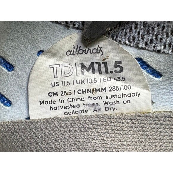 Allbirds TD Tree Dashers Men\'s Sneakers Running Shoes Size 11.5 Powder Blue main image 6